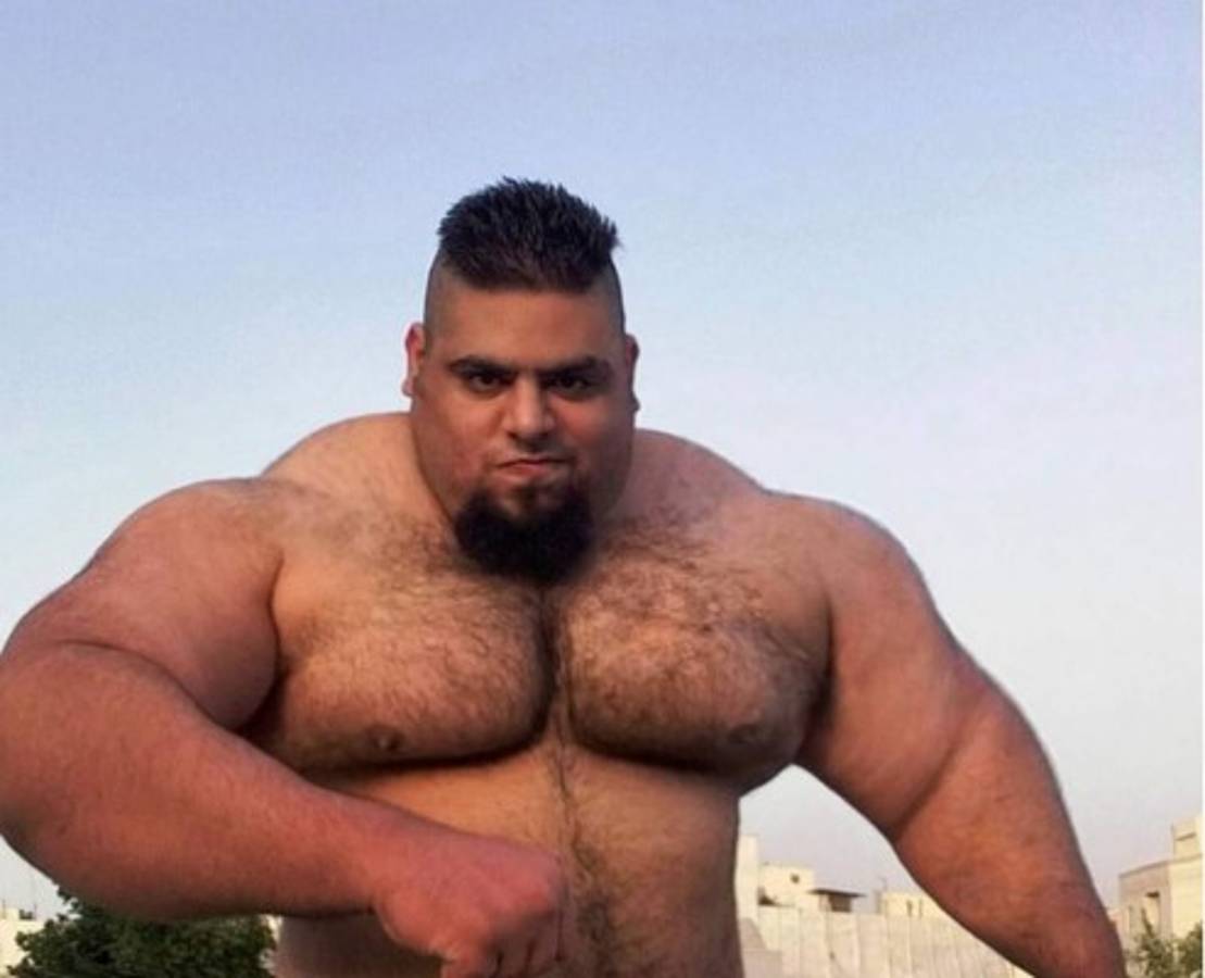 Las impresionantes fotos de Hulk humano, el iraní que luchará contra ISIS