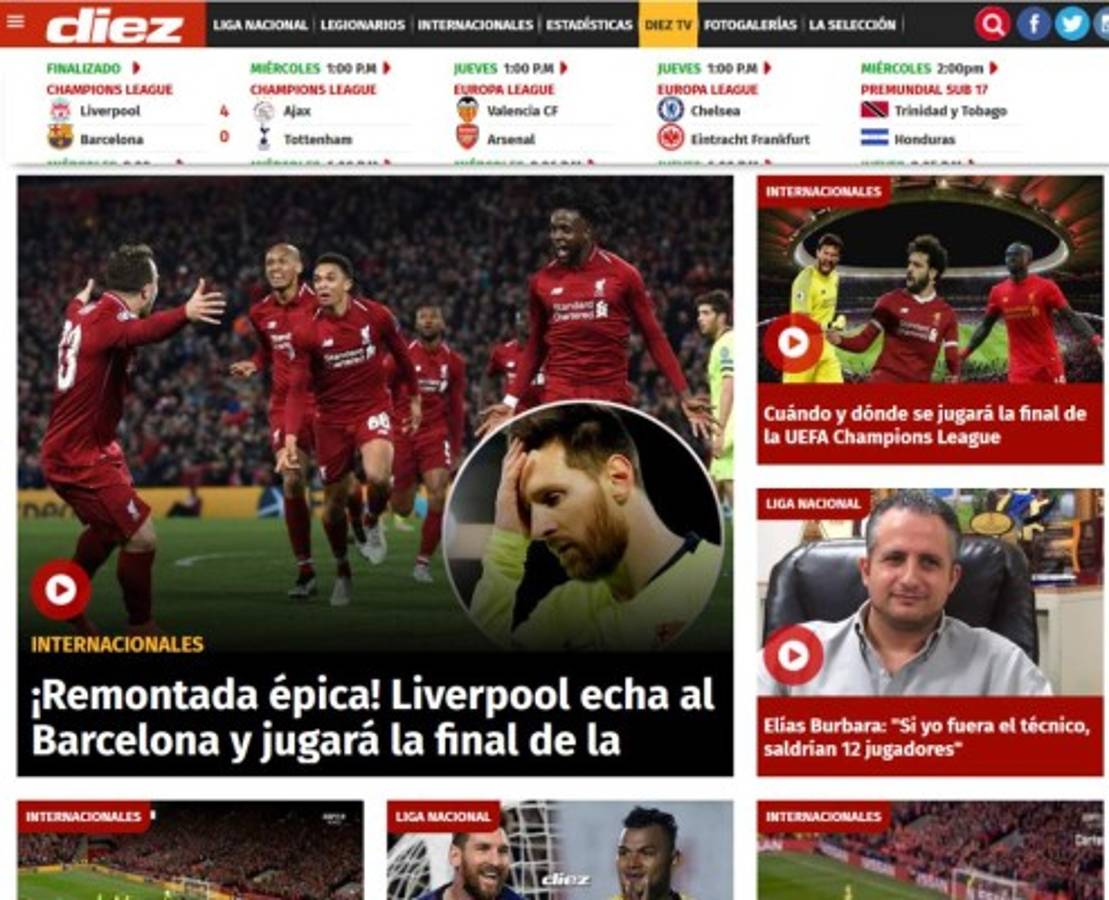 ¡Ridículo y tragedia! Así tilda la prensa mundial la eliminación del Barcelona ante Liverpool