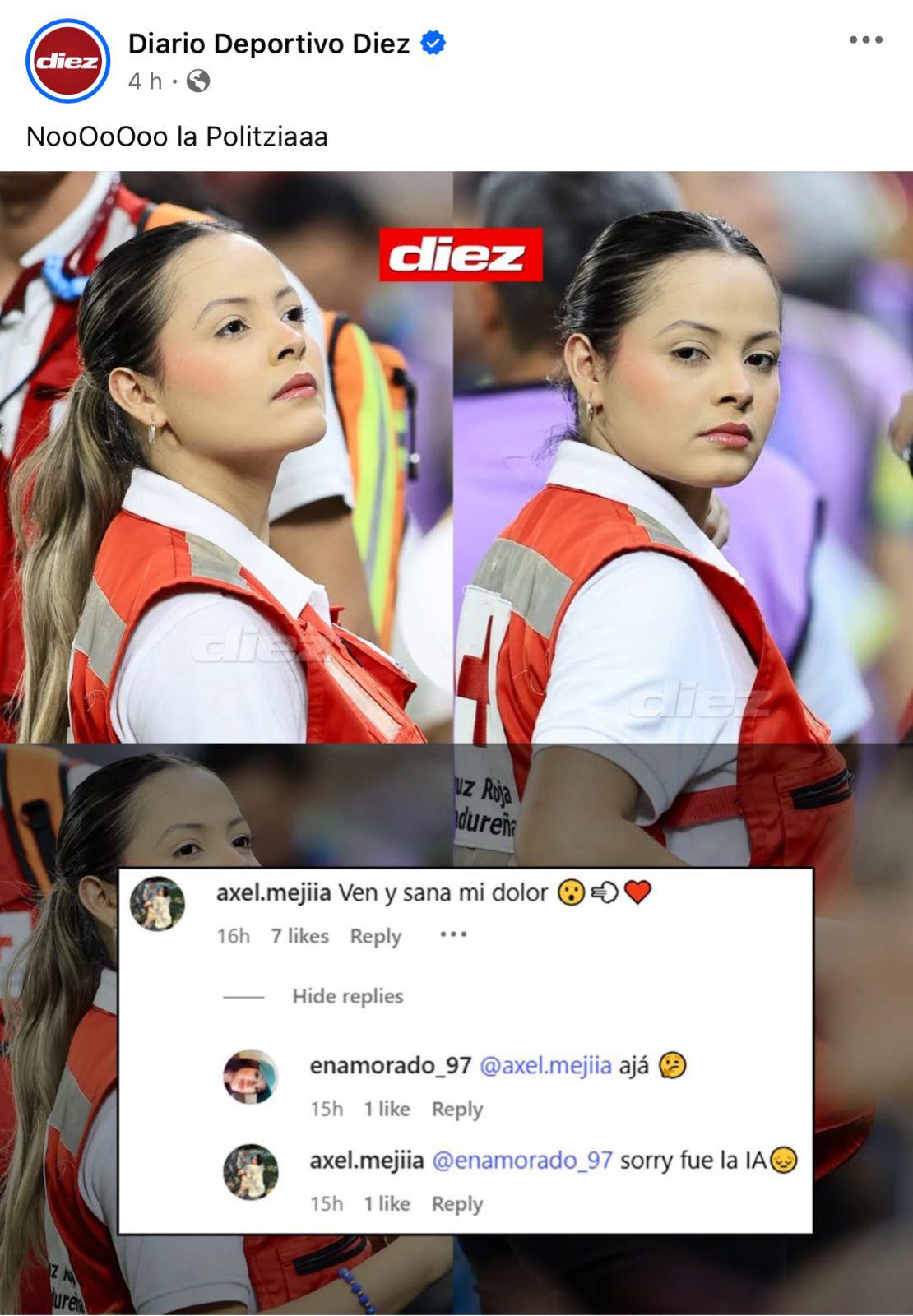 Se revela la identidad de la hermosa paramédica que se hizo viral y robó suspiros en la final entre Real España - Olimpia