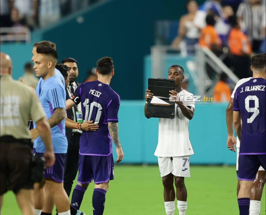 ¿Qué hizo Messi con la camiseta de la ‘H’? 15 cosas que pasaron en el amistoso Argentina - Honduras en Miami