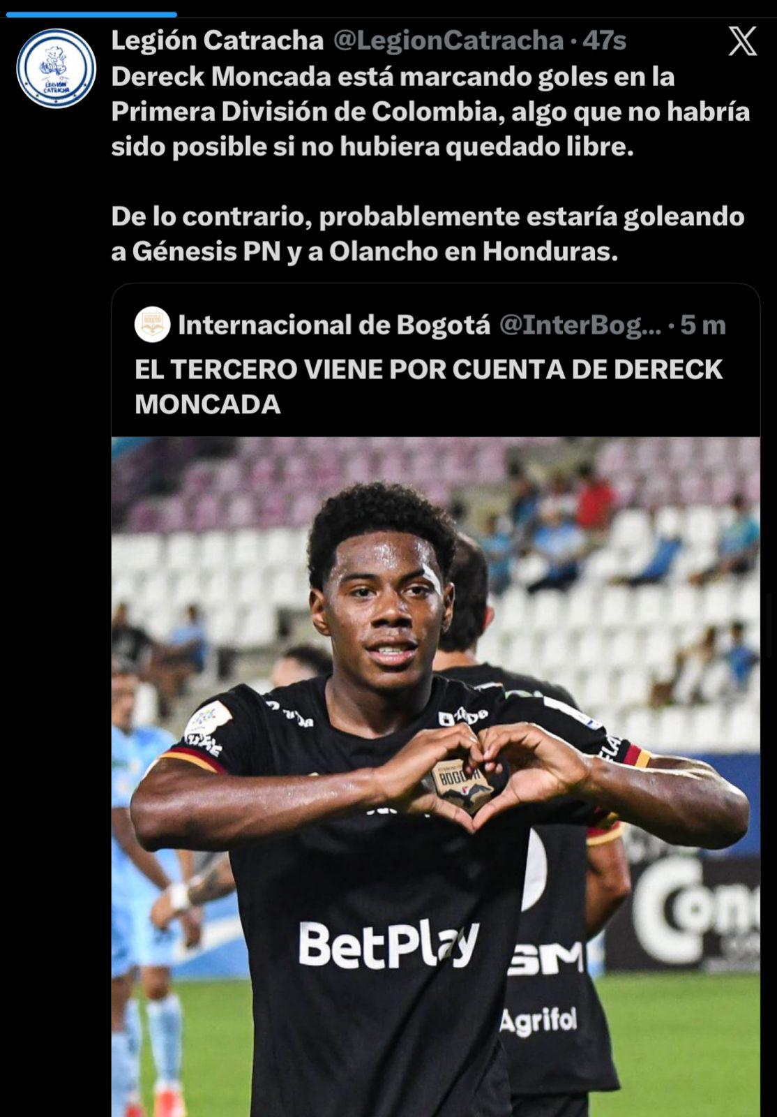 Tiene todo para dominar en Colombia Clase de fichaje: la prensa reacciona al segundo gol de Dereck Moncada