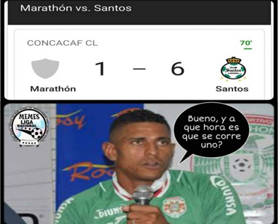 Los otros memes que no has visto y en donde destrozan al Marathón por derrota ante Santos
