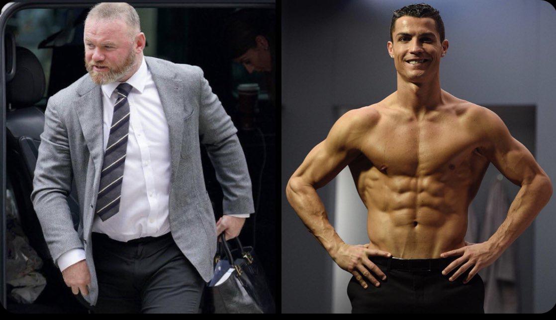 ¿Qué le pasó? Las impactantes imágenes de Wayne Rooney; es menor que Cristiano Ronaldo, pero su físico dice lo contrario