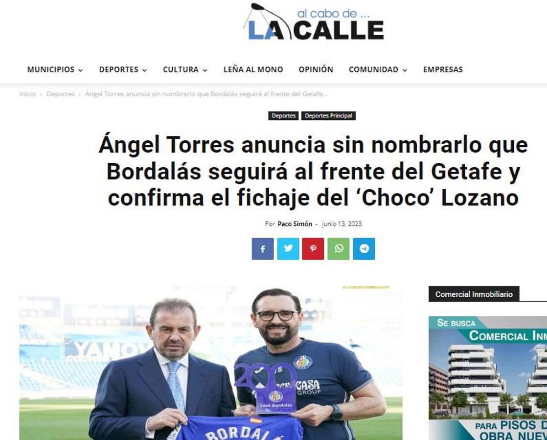 Lo que dice la prensa de España sobre el fichaje del Choco Lozano por el Getafe: “Jugador de rendimiento irregular, pero...”