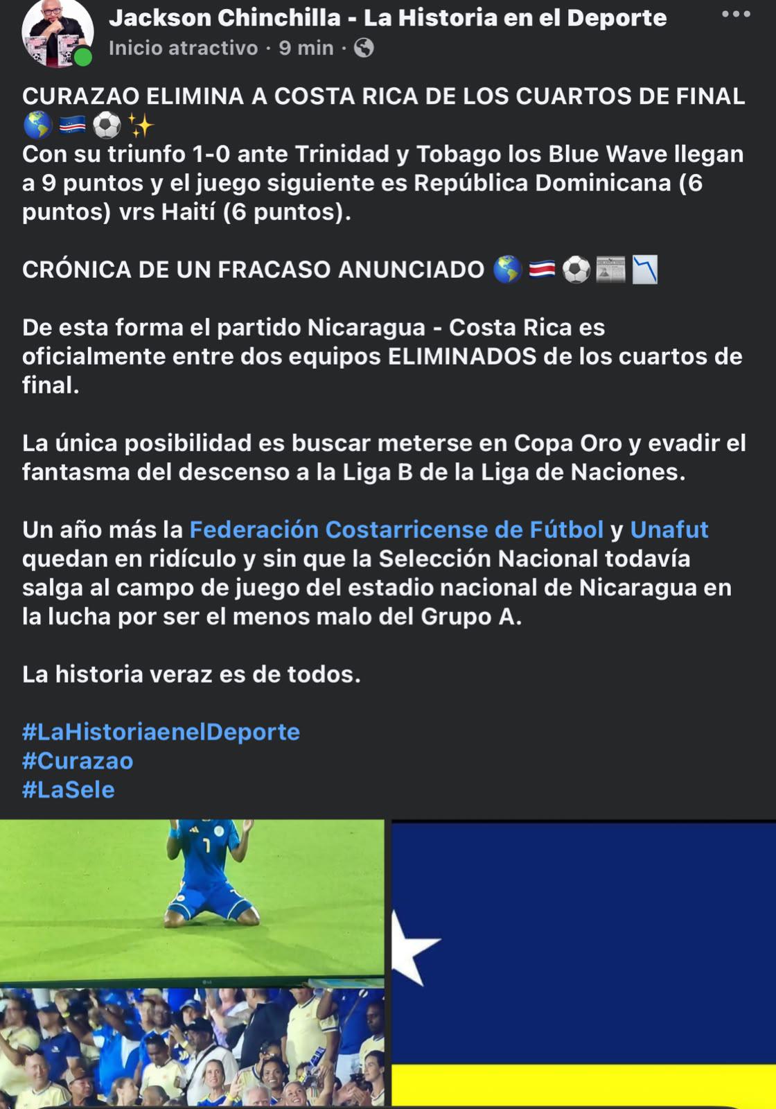 La peor de la historia: prensa reacciona al fracaso de Costa Rica en Nations League