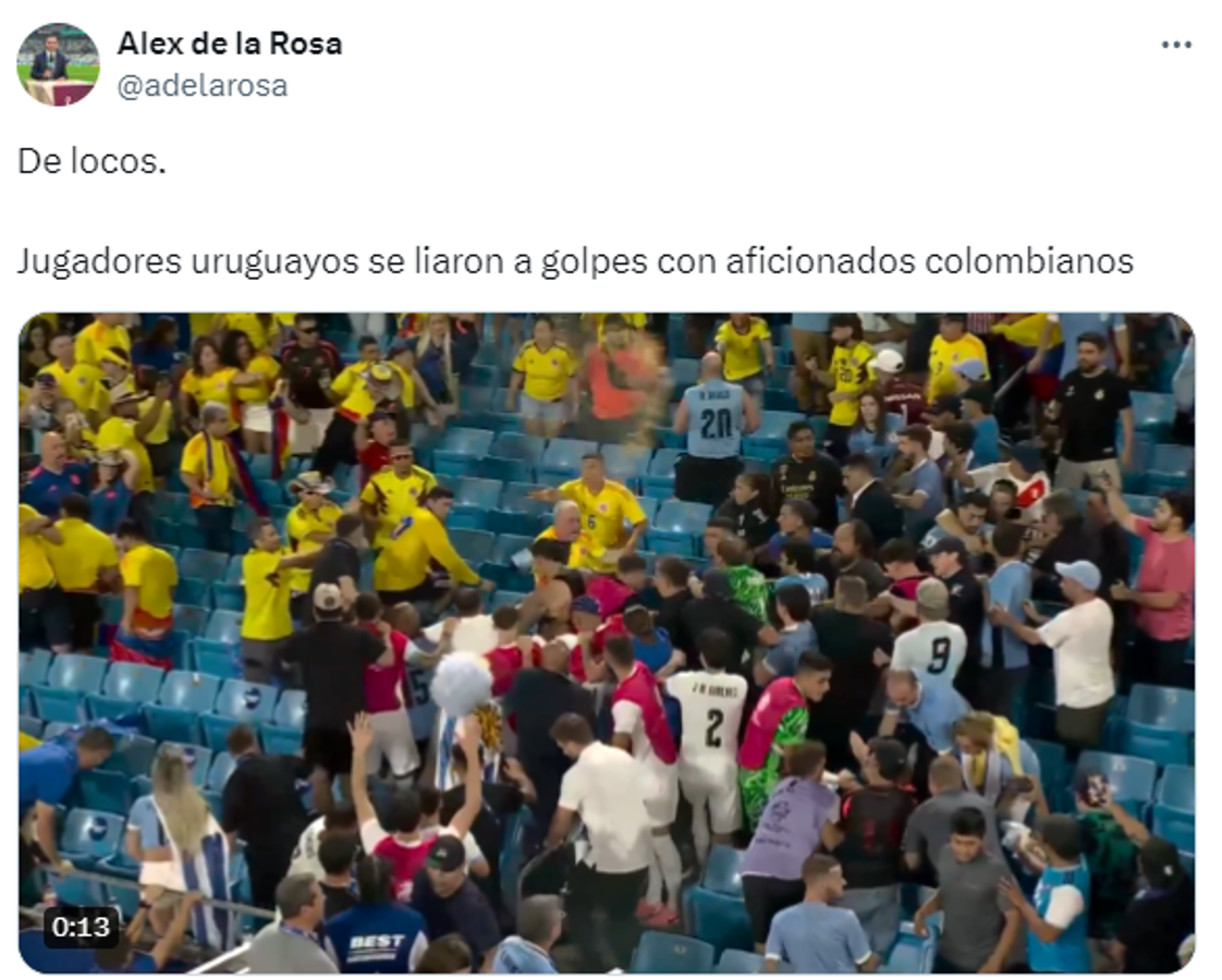 Darwin Núñez se peleó con la afición de Colombia y así reacciona la prensa: “Lo que hizo fue defender a su familia”