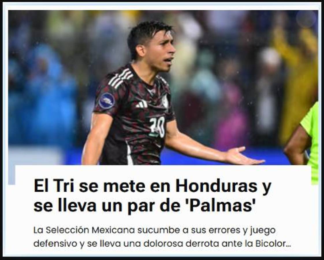 Prensa de México tras derrota y agresión a Javier Aguirre: “Perdimos, pero a Honduras hay que descalificarla”