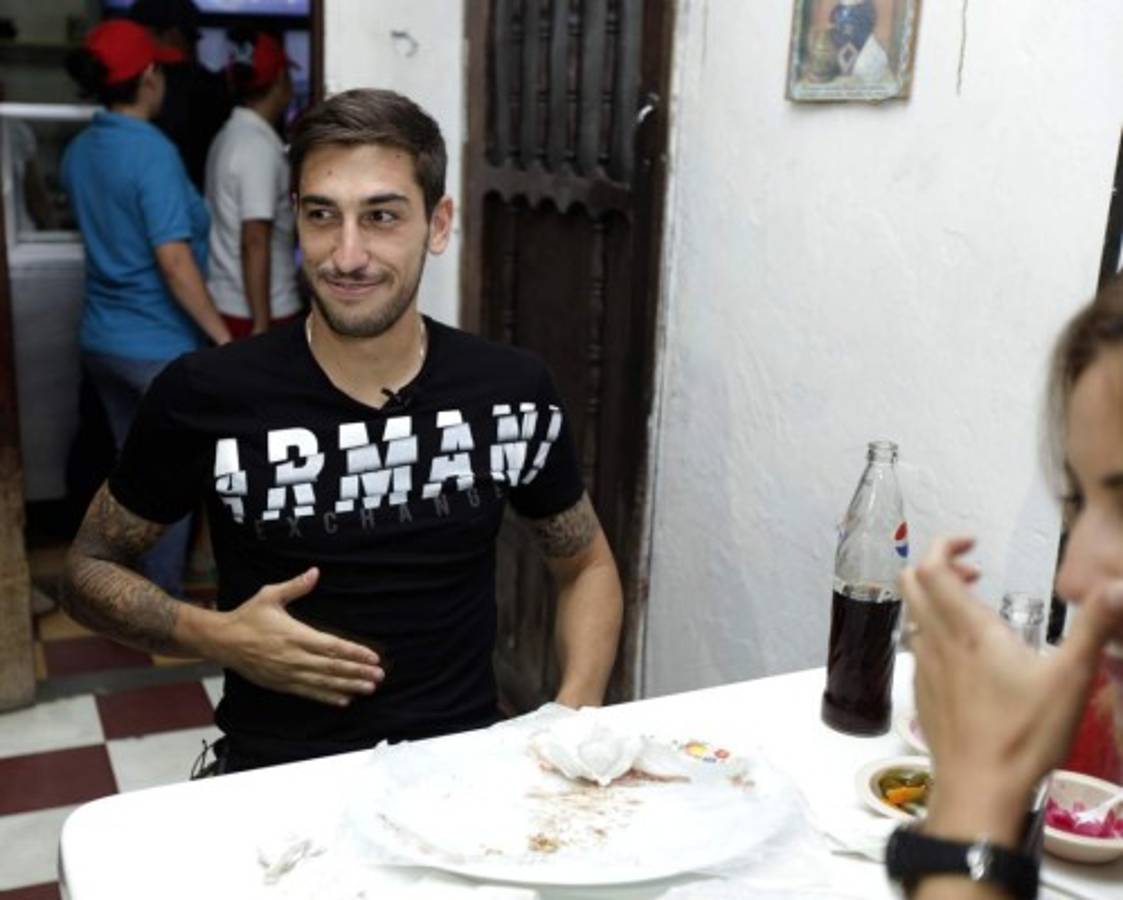 FOTOS: Luciano Ursino y su primera baleada en Honduras