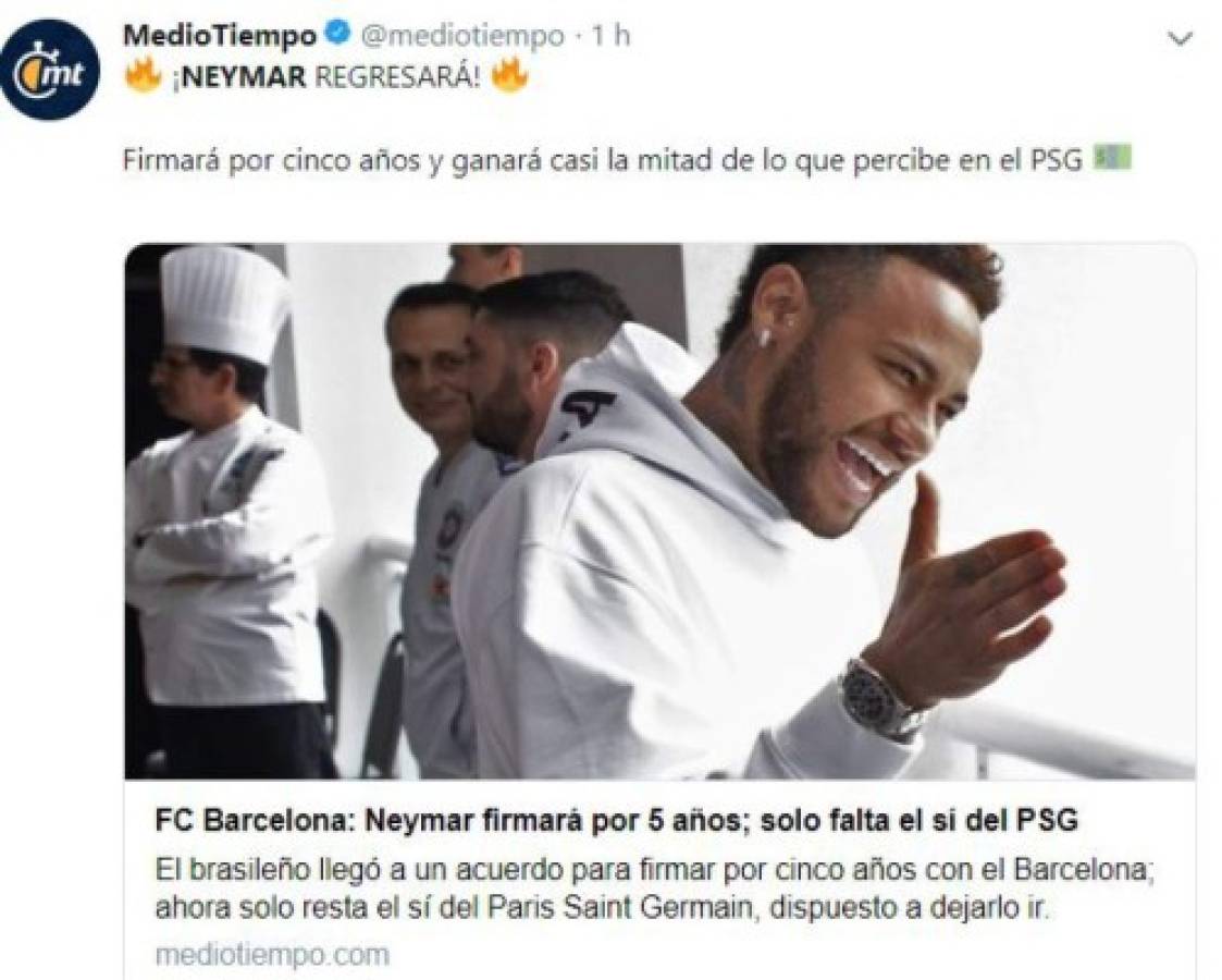 Lo que dice la prensa mundial del fichaje de Neymar de vuelta al Barcelona