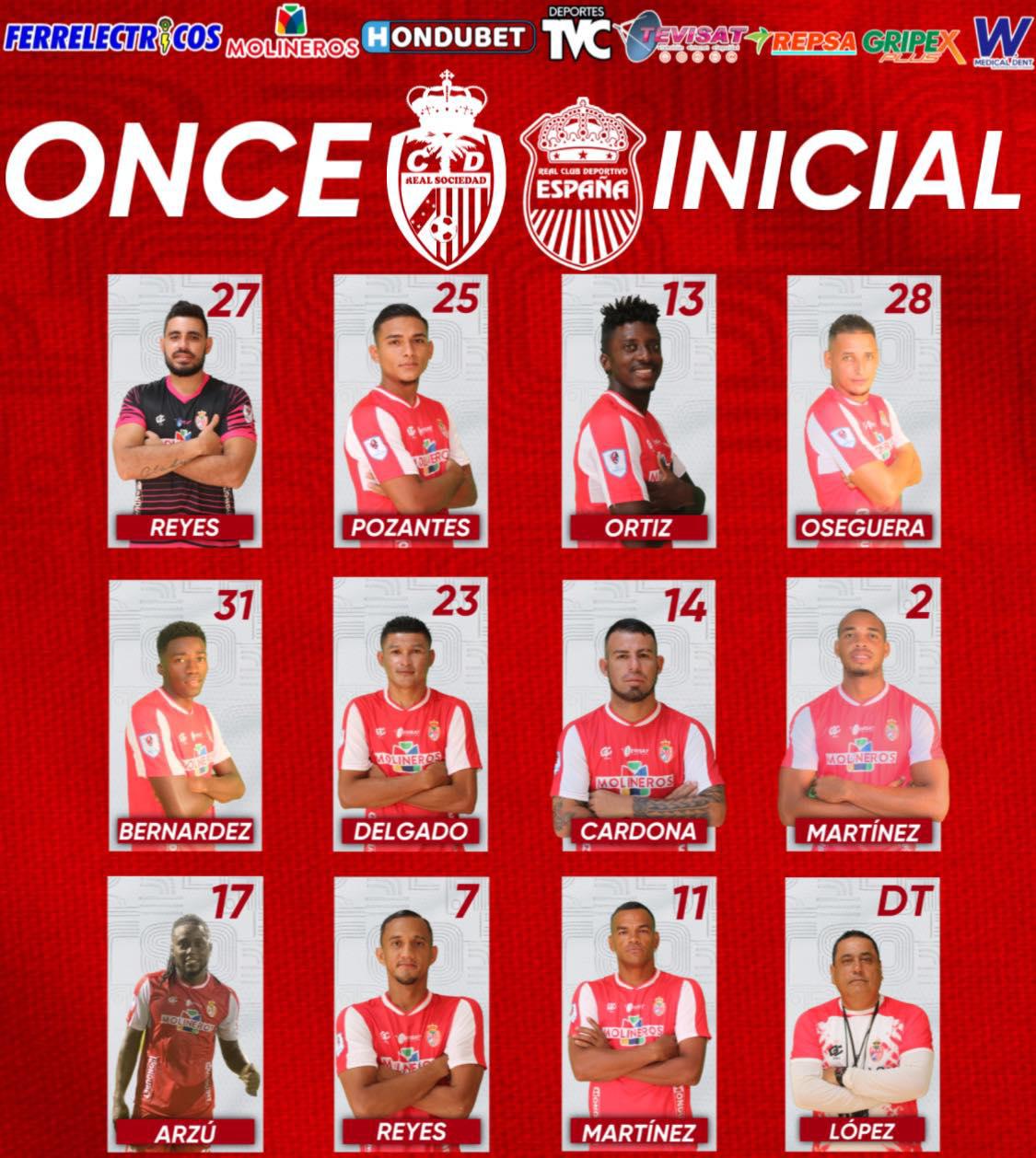 Así se vivió el minuto a minuto de la fecha 7: Real Sociedad sorprendió a Real España en Tocoa, empate de Olimpia y triunfo de Motagua