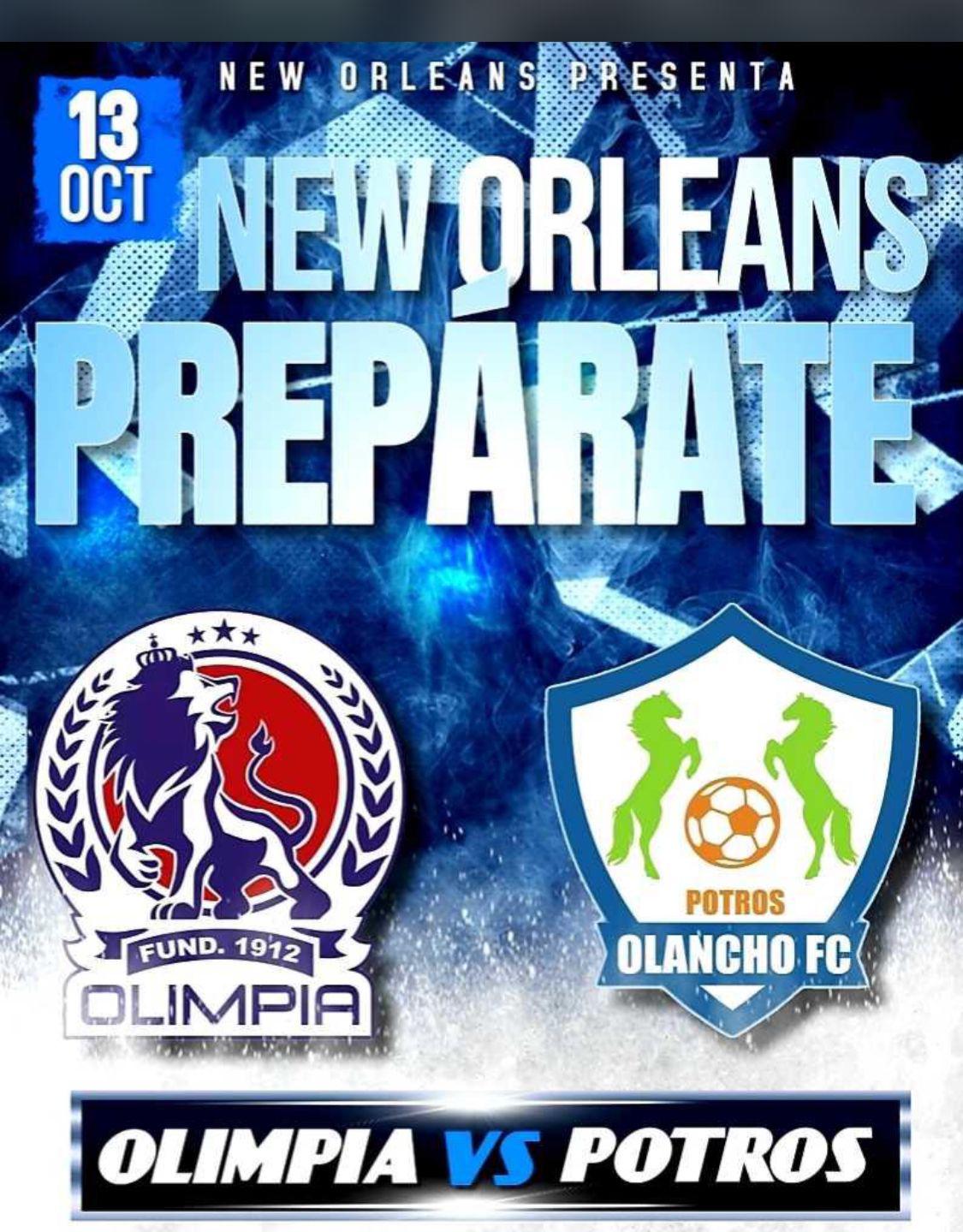 Olimpia y Olancho FC se medirán en amisto en Estados Unidos.