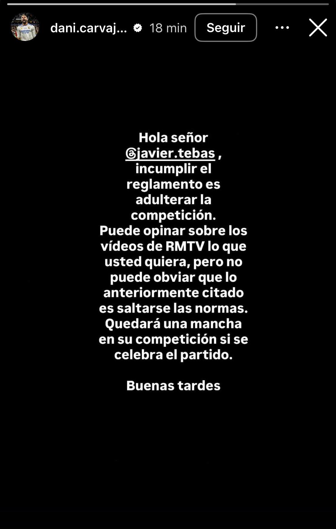 Dani Carvajal, capitán del Real Madrid, destruye a la Liga Española por culpa del Barcelona: Quedará una mancha