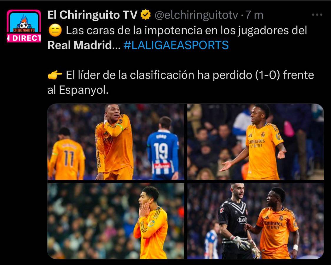 “Terrorífico arbitraje” “ya se acabó el ciclo de Ancelotti”: la prensa reacciona a la roja no sacada en el Espanyol-Real Madrid