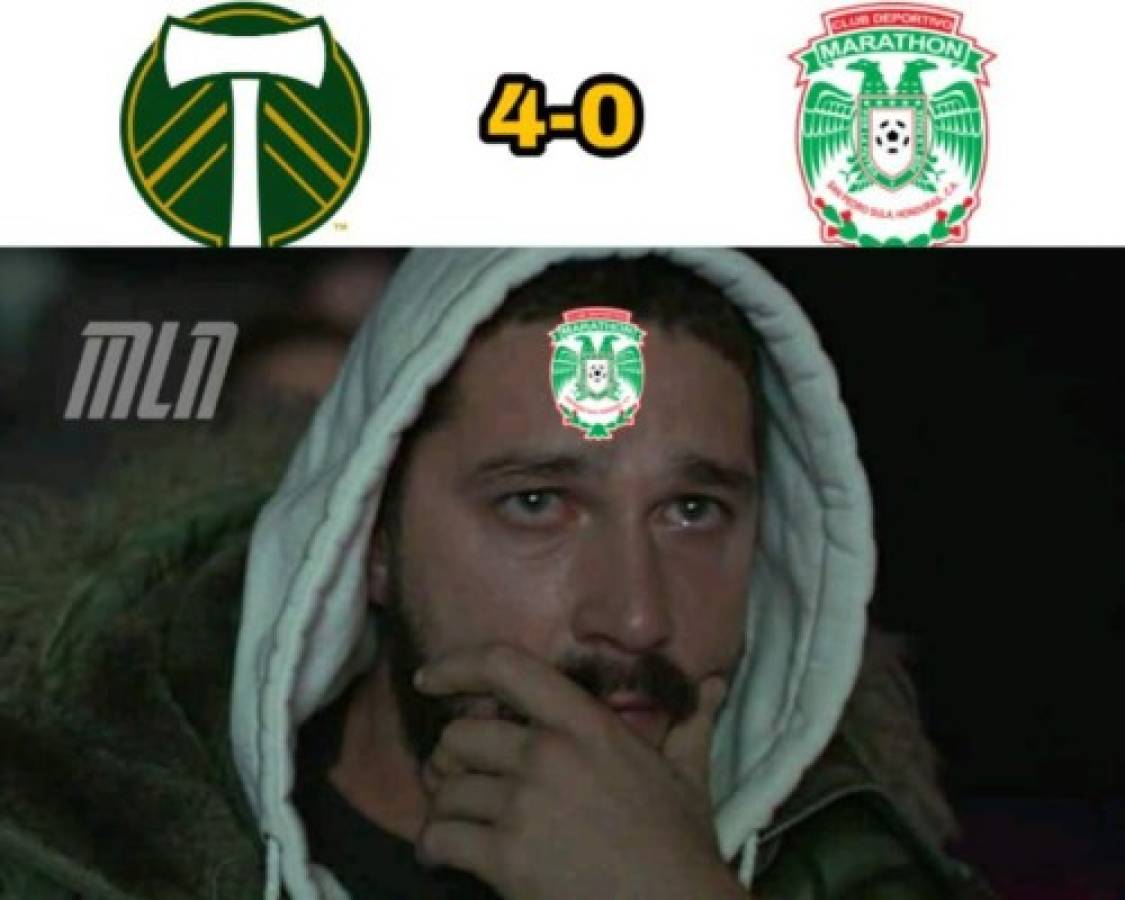 Humillan a Marathón con memes tras la paliza ante el Portland en la Concachampions