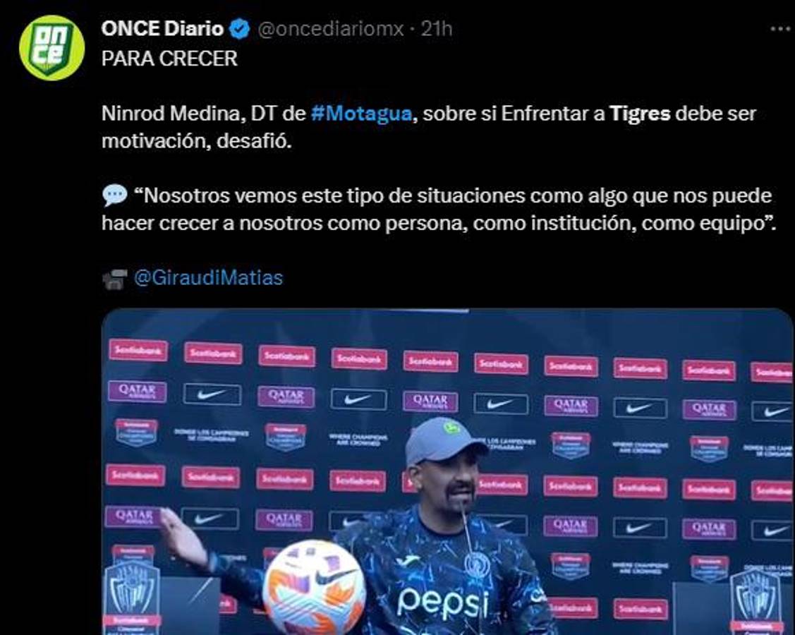 “Le vamos a meter tres al Motagua”, “Tigres va a resurgir”: Prensa mexicana ve de menos a las “Águilas” en El Volcán