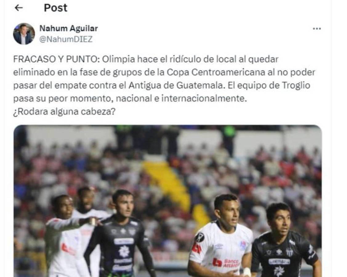 Olimpia fracasó en Copa Centroamericana y señalan a los culpables: lo que dice la prensa tras la eliminación del León