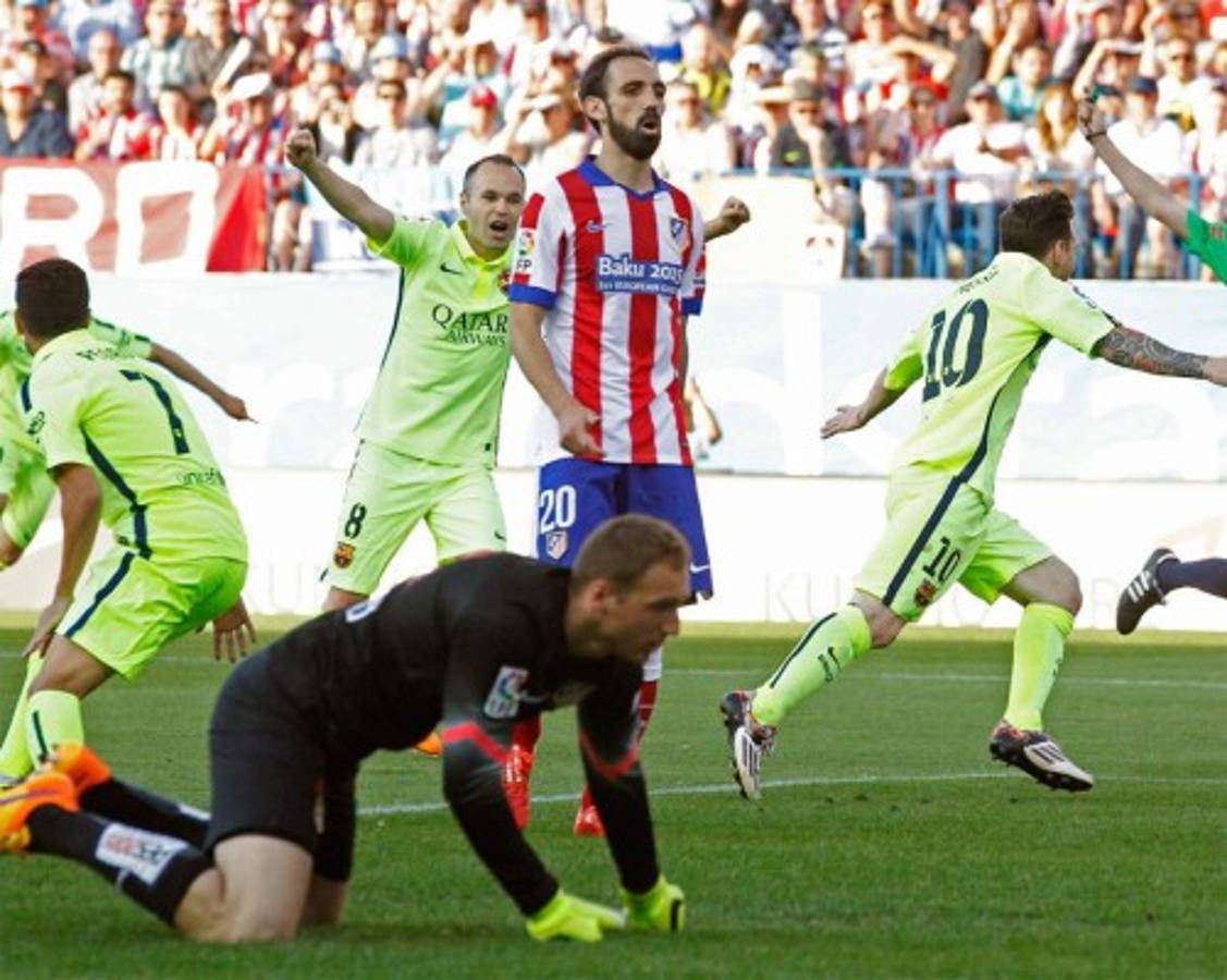 Barcelona campeón de la liga española tras vencer 1-0 a Atlético de Madrid