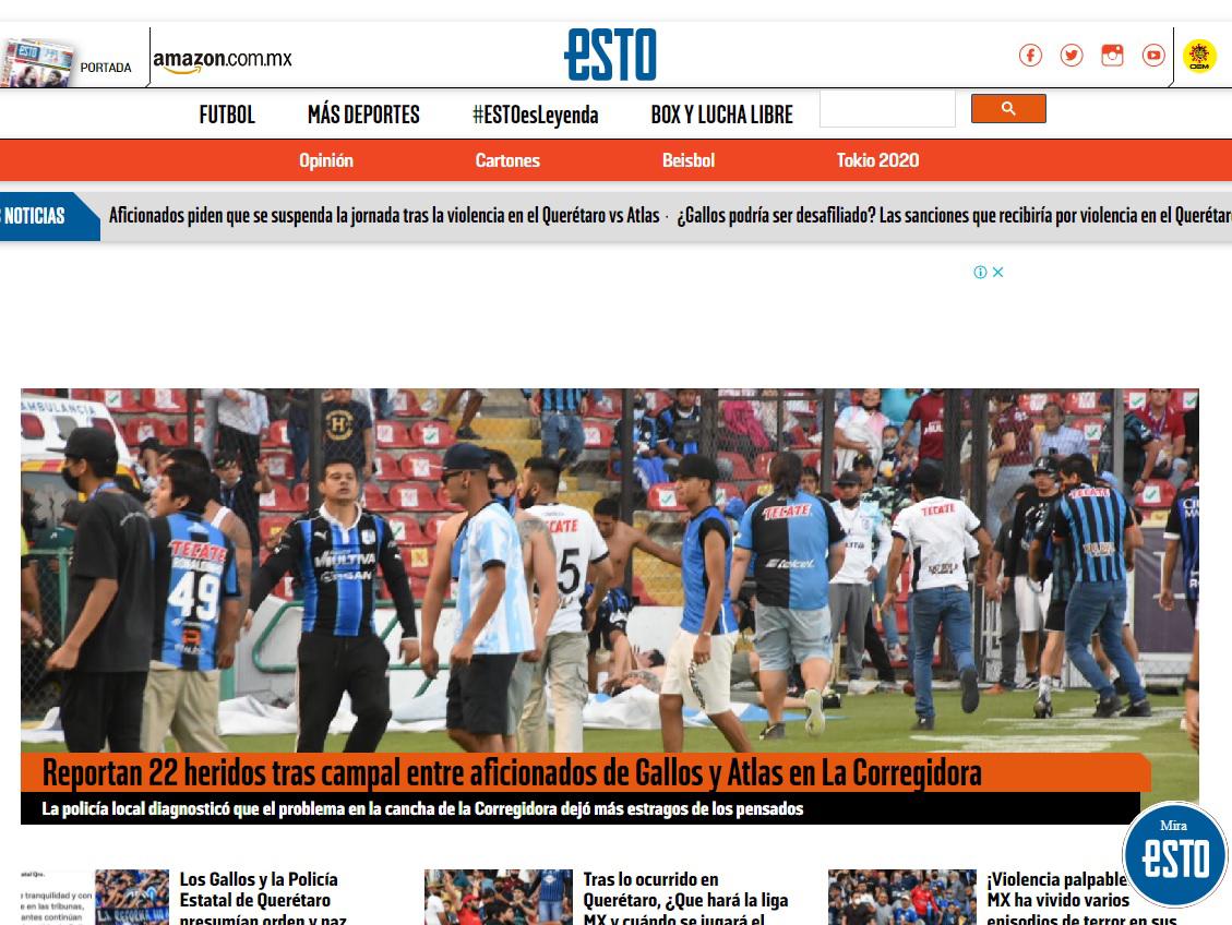 “Horror en México y vergüenza”: Lo que dice la prensa internacional sobre los actos de violencia en el Querétaro-Atlas