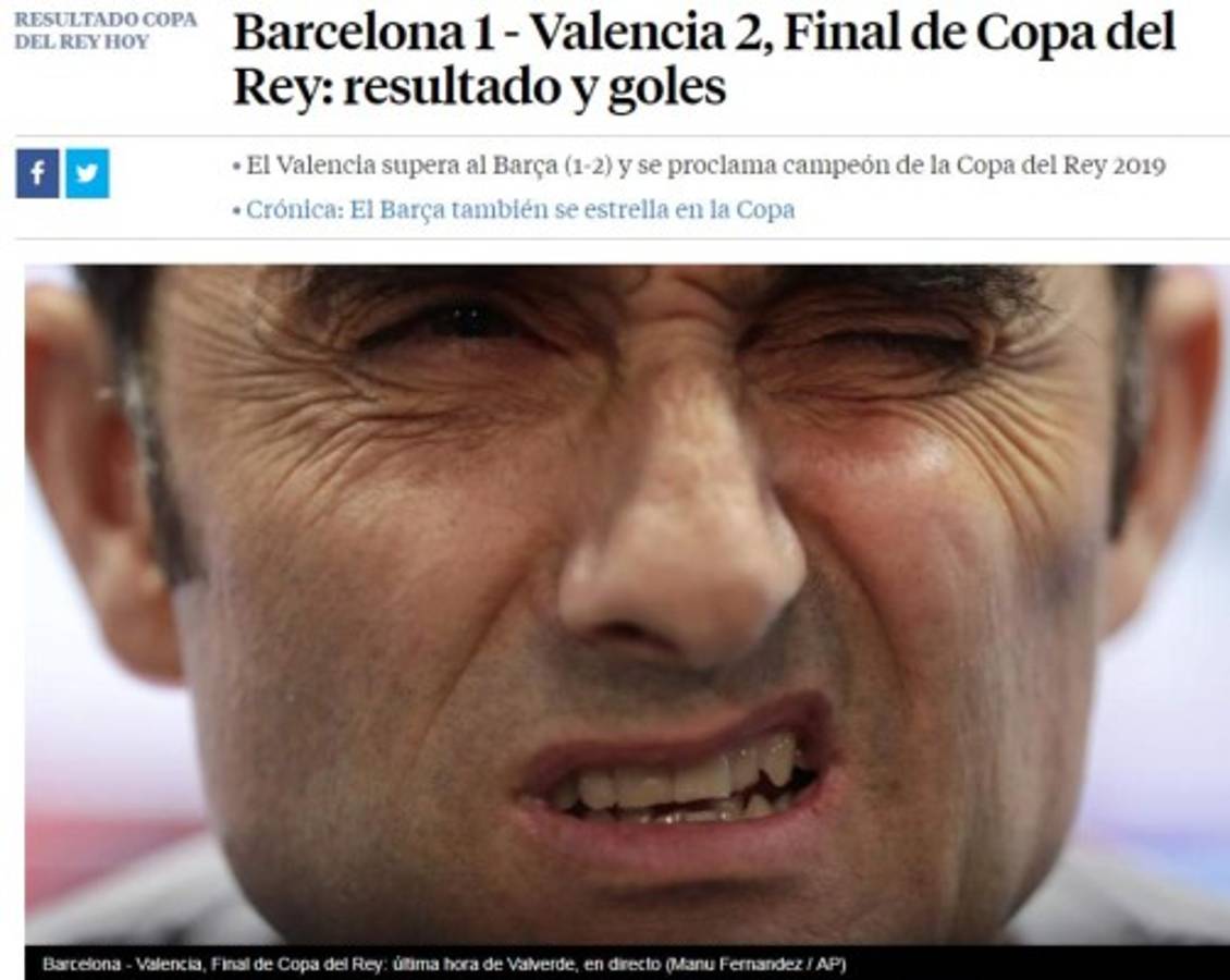 La prensa internacional 'liquida' al Barcelona tras perder la final de la Copa del Rey