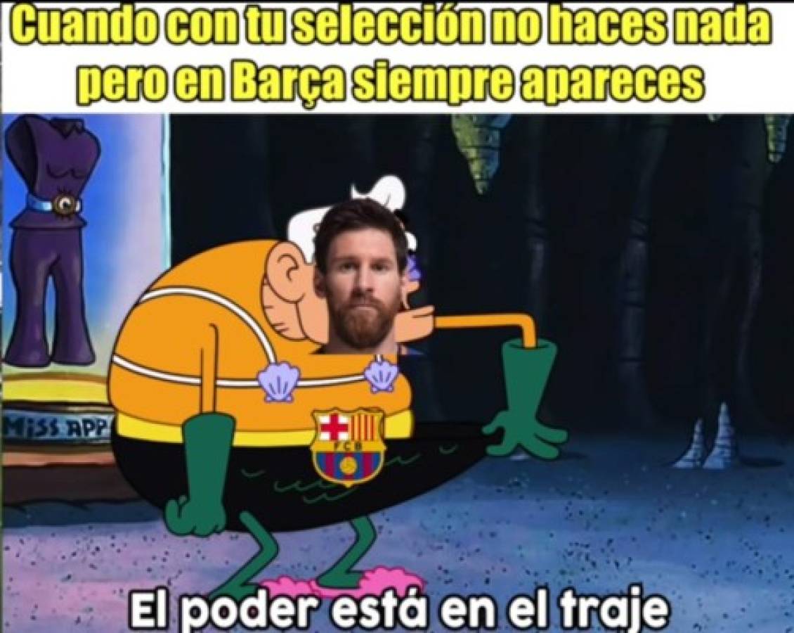 Los memes destrozan a Messi pese a su partidazo en la paliza del Barcelona al Eibar