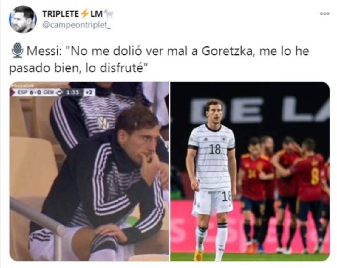 Se burló de Messi en el 8-2 contra el Bayern Múnich y ahora fue destrozado tras el 6-0 de España ante Alemania