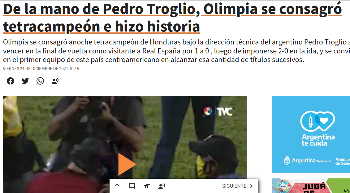 En Sudamérica y México se rinden ante Pedro Troglio por el tetracampeonato que ganó con Olimpia y lo piden en Argentina