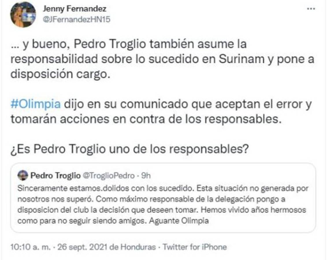 'Manchado por un escándalo': así reaccionó la prensa tras la disposición de renuncia de Pedro Troglio del Olimpia