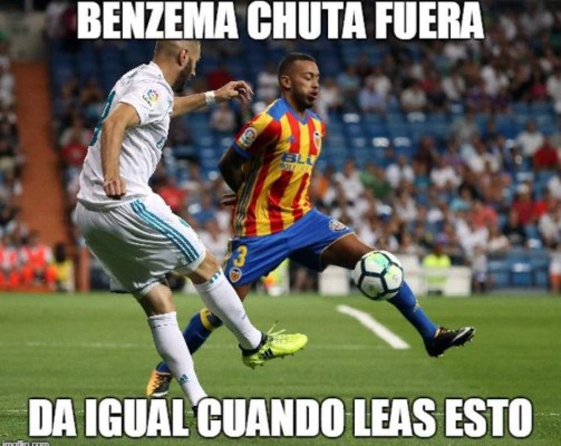 Los memes atacan a Bale y Benzema tras el empate del Madrid ante Valencia