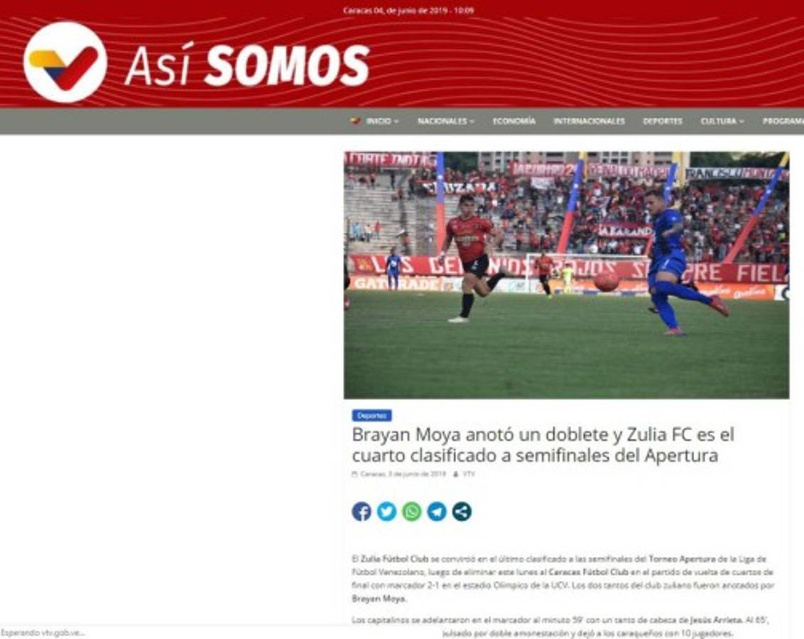 Así resaltan los medios de Venezuela el buen momento de Bryan Moya