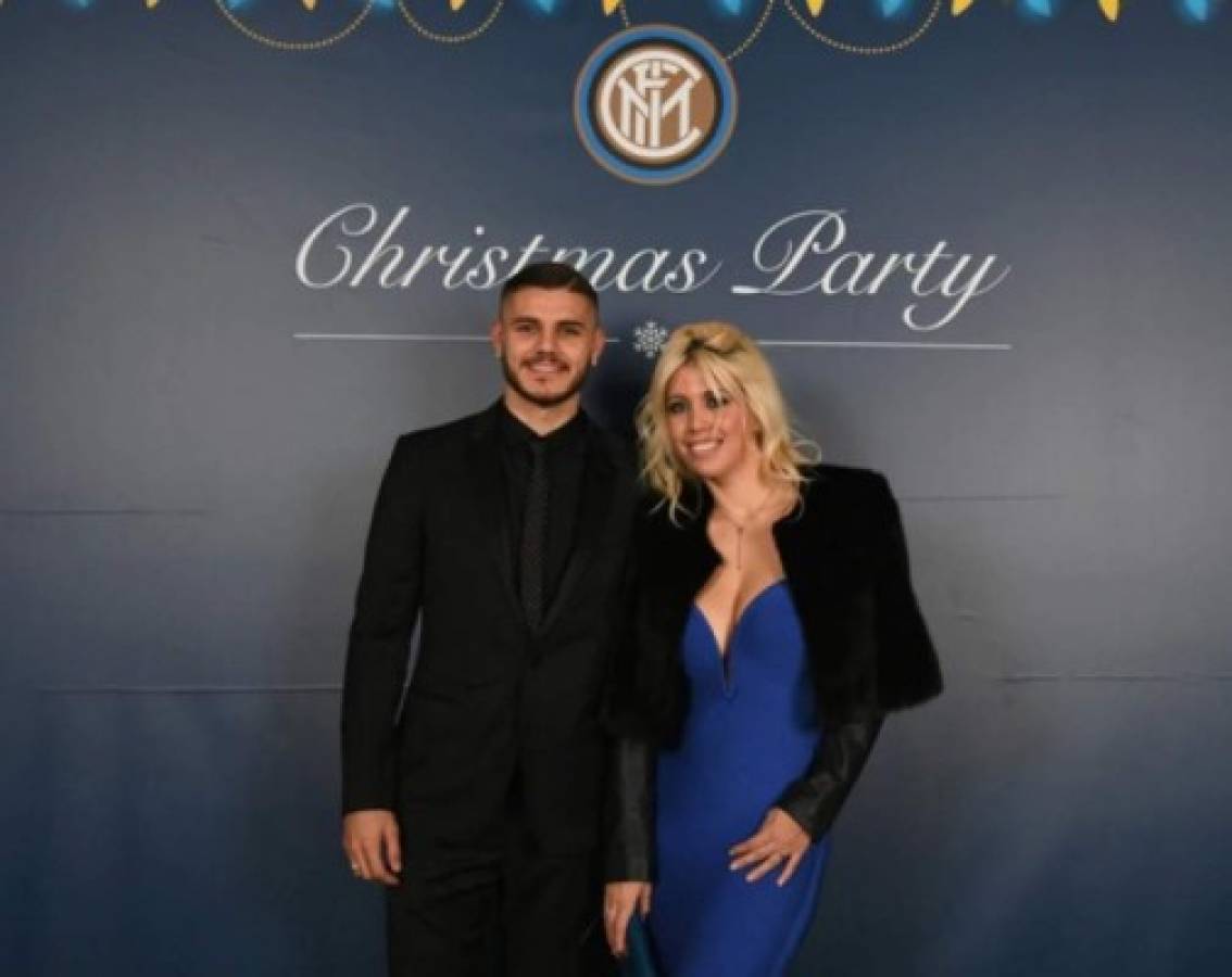 UUUFFF: Las deslumbrantes fotos de Wanda Nara en la cena navideña del Inter de Milan
