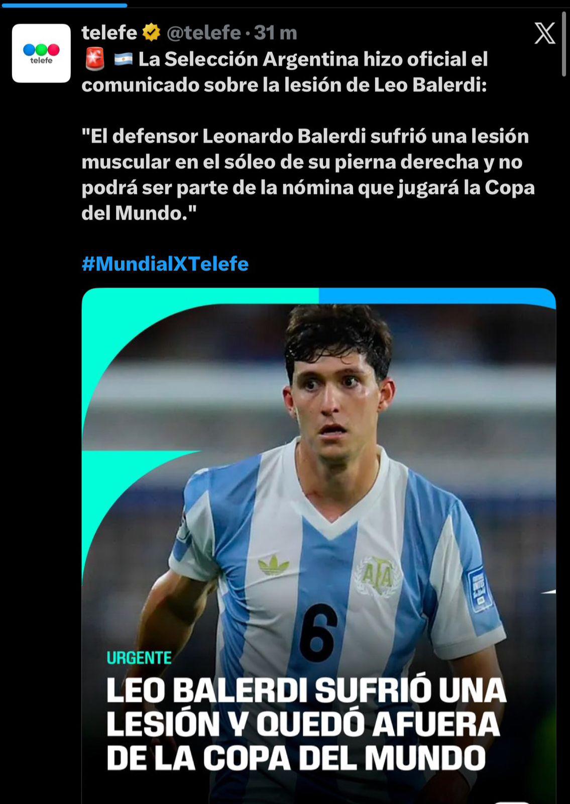 Prensa argentina reacciona al duelo ante Honduras y la sensible baja: Dominio amplio