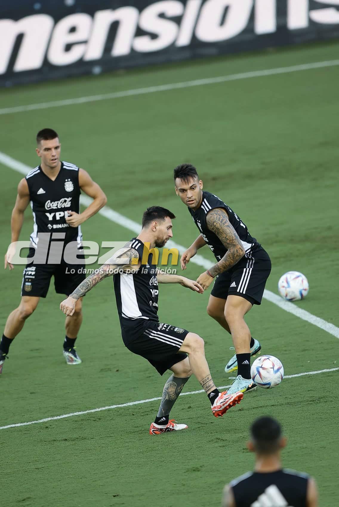 ¿Messi de titular? Así fue el último entrenamiento de Argentina previo al partido ante la Selección de Honduras
