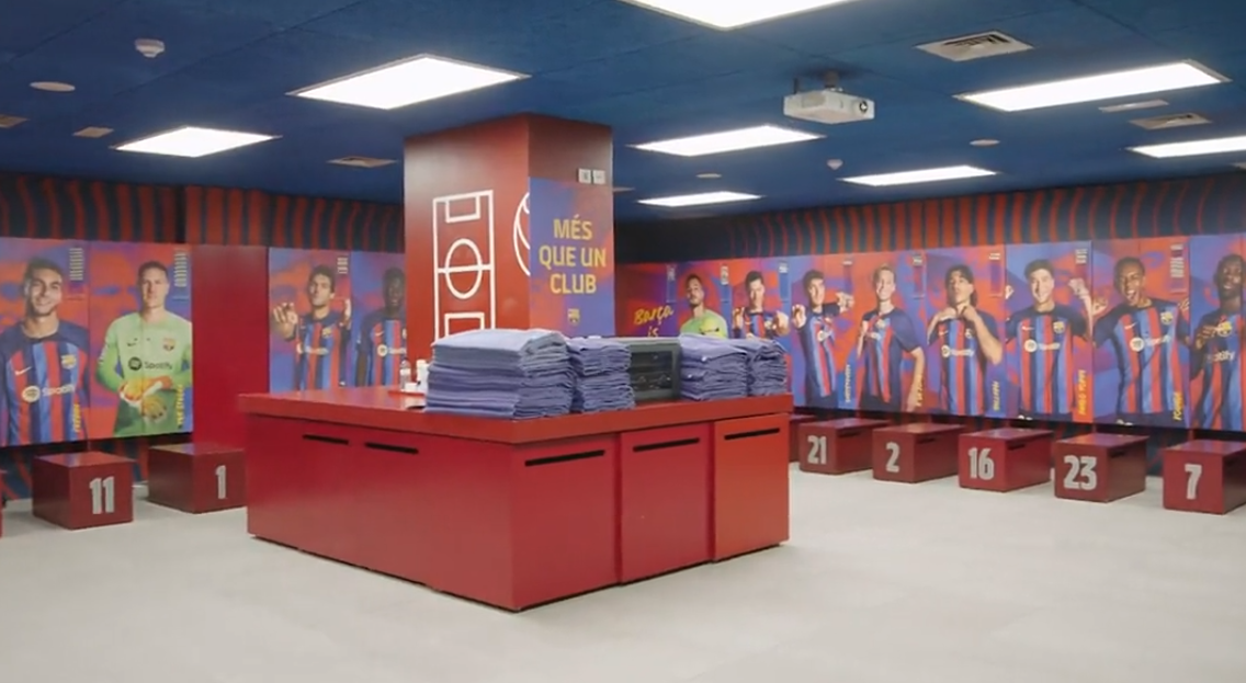 Barcelona aprovecha el parón del Mundial para remodelar su camerino y filtra por error los nuevos dorsales en el plantel