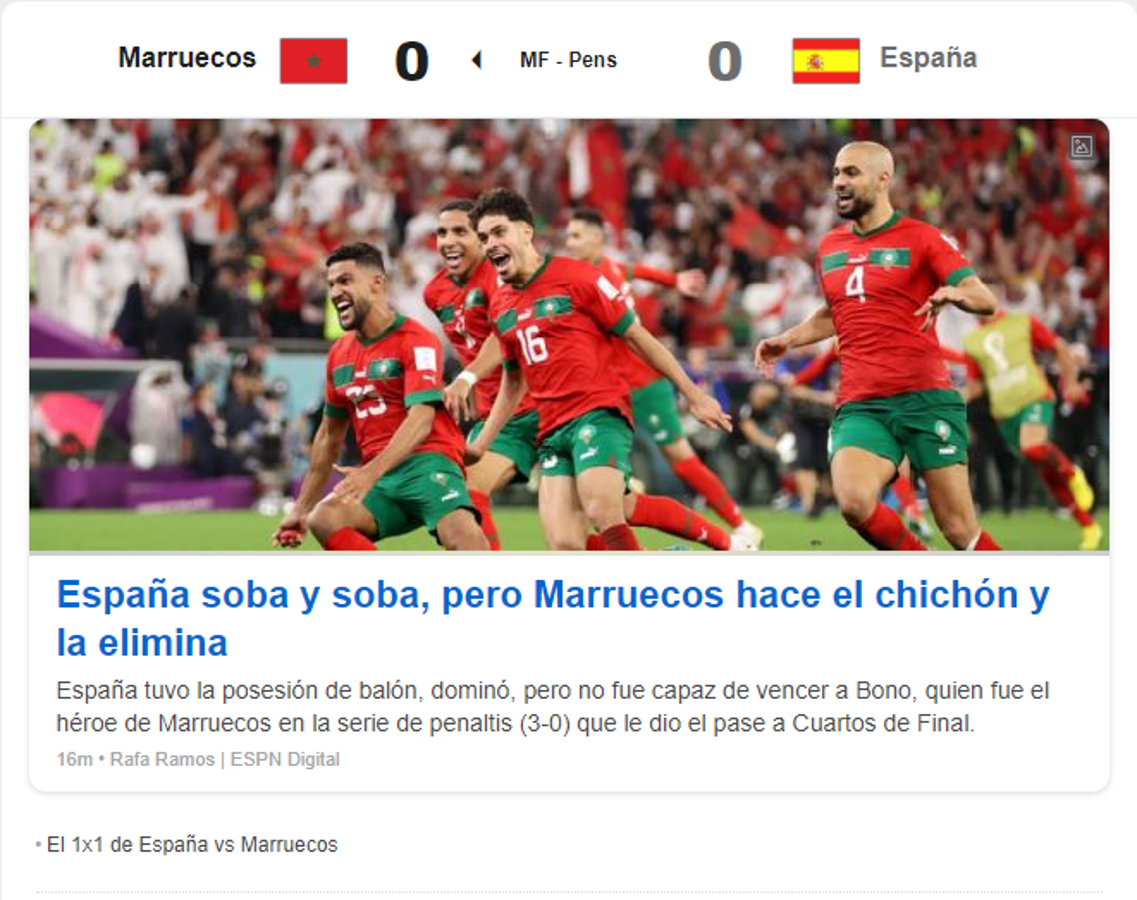 ¡Ridículo! Prensa internacional estalla tras la eliminación de España en Qatar: “No sabían que jugaban un Mundial”