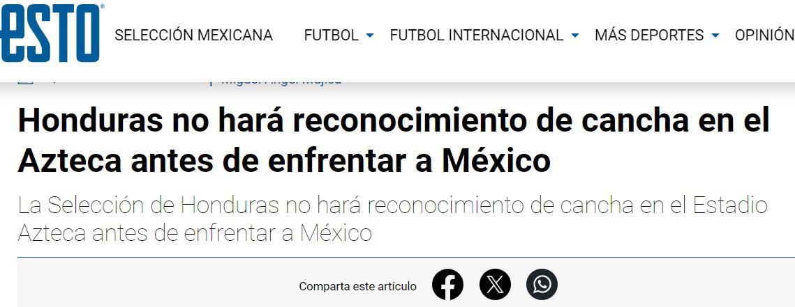 “Honduras inicia el armagedón de Jaime Lozano”, “Deuda pendiente en el Azteca”: Prensa de México palpita la revancha