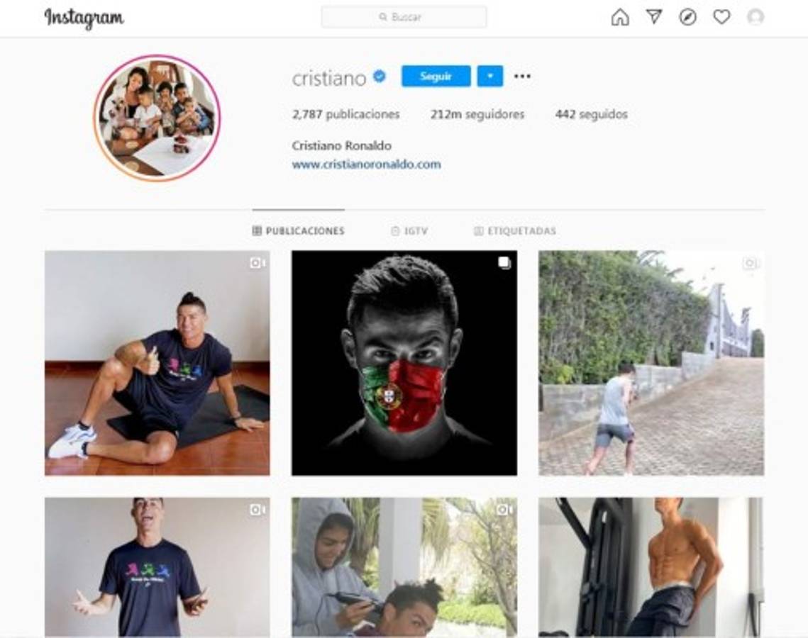 Las cuentas de Instagram más seguidas: Cristiano Ronaldo barre con Messi
