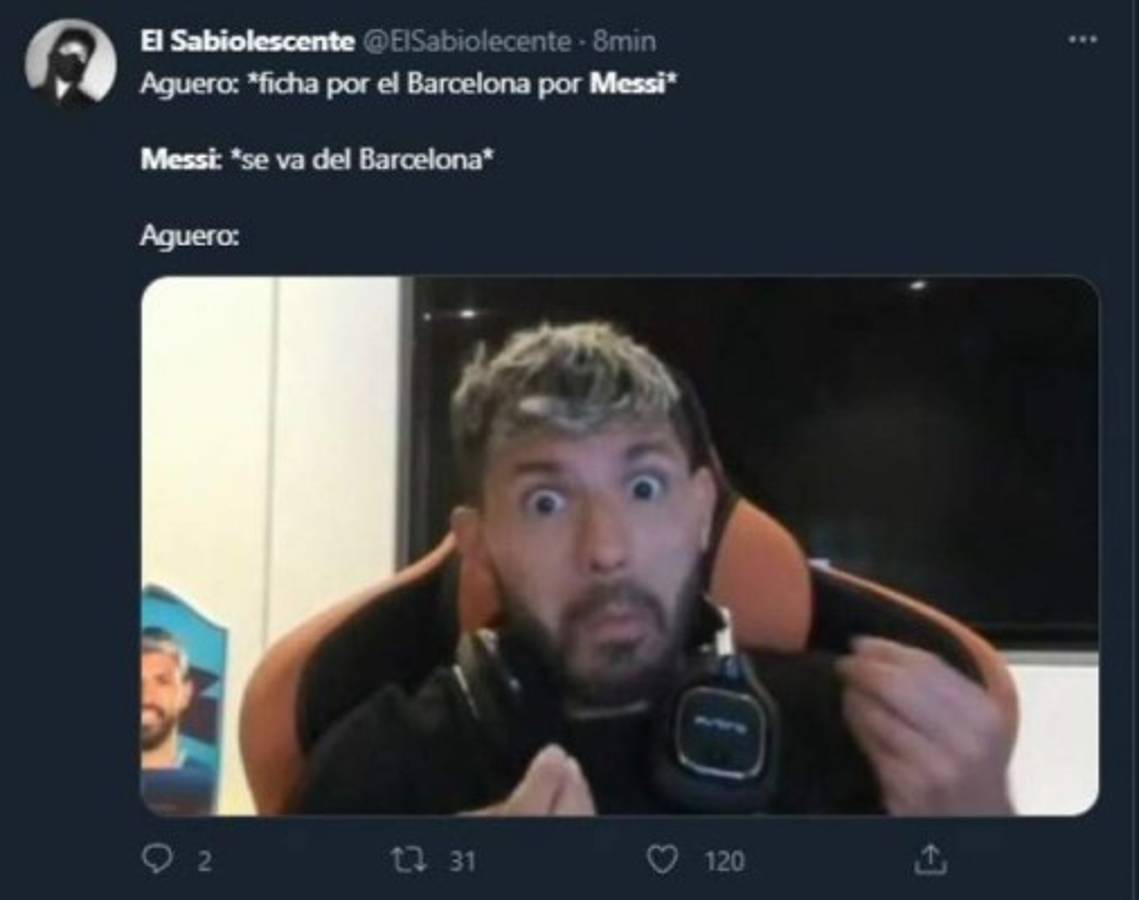Messi se marcha para siempre: los memes hacen pedazos al Barcelona y a un 'solo' Kun Agüero