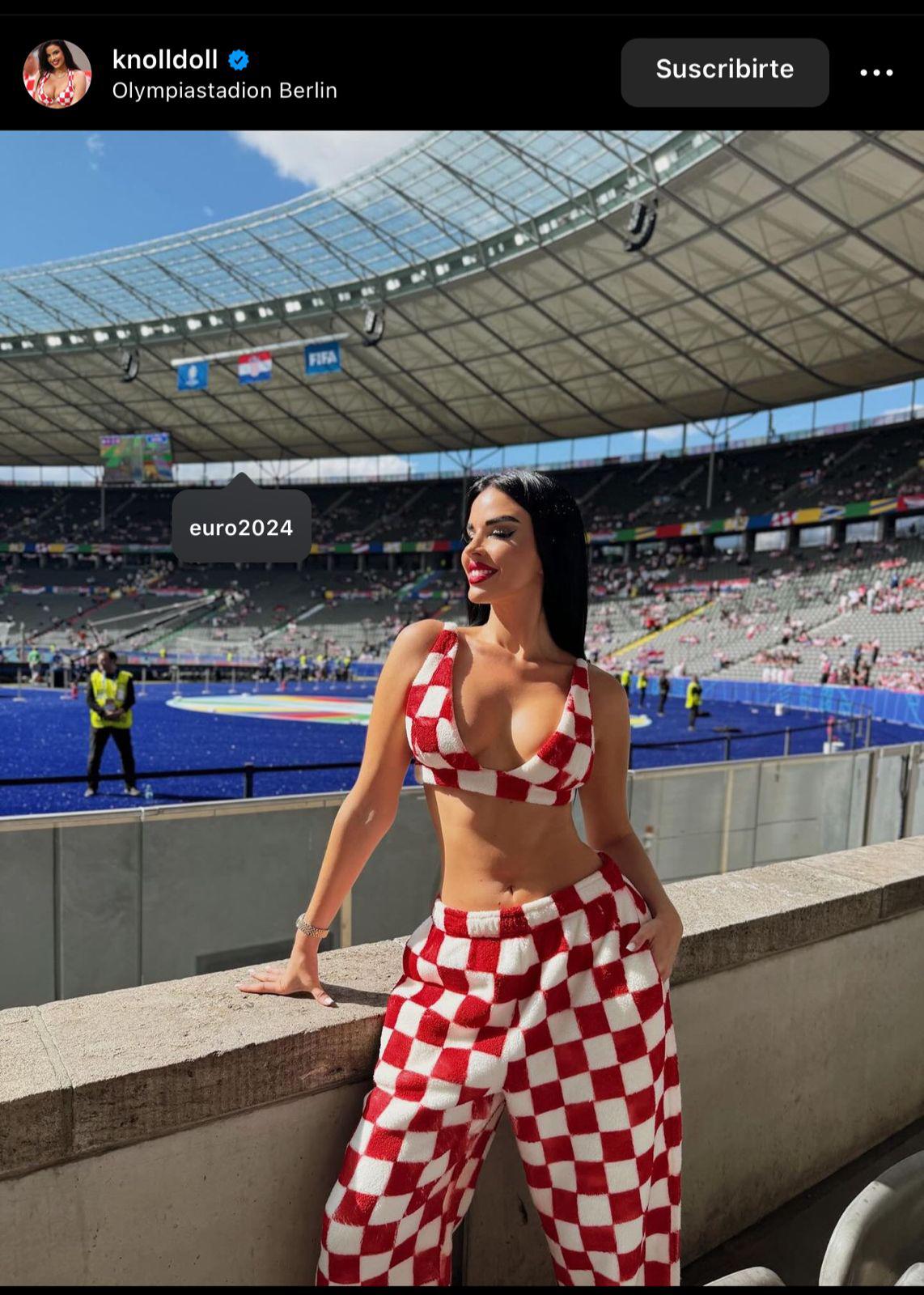 Ivana Knoll luce nuevo atuendo y ‘conquista’ la Eurocopa con su hermoso físico: ¿Traicionó a Croacia?