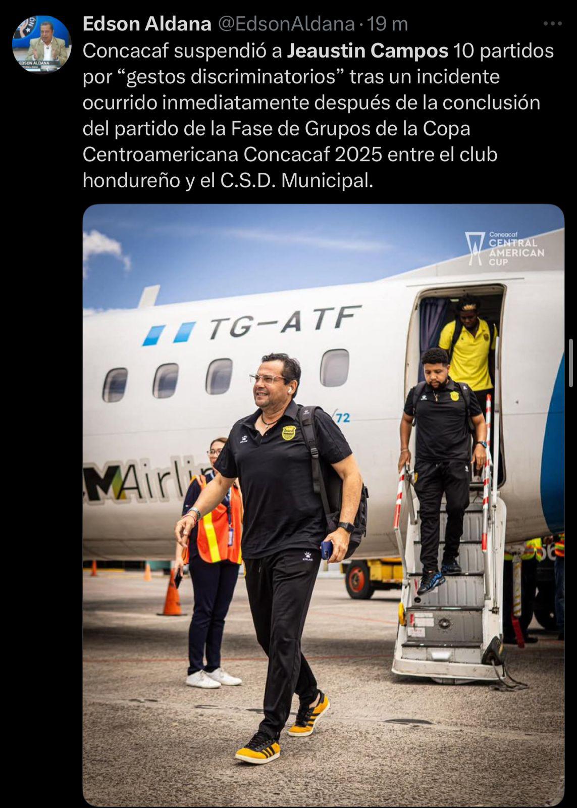 Le salió caro: la prensa tica y hondureña reacciona al castigo de 10 partidos que recibió Campos por parte de Concacaf