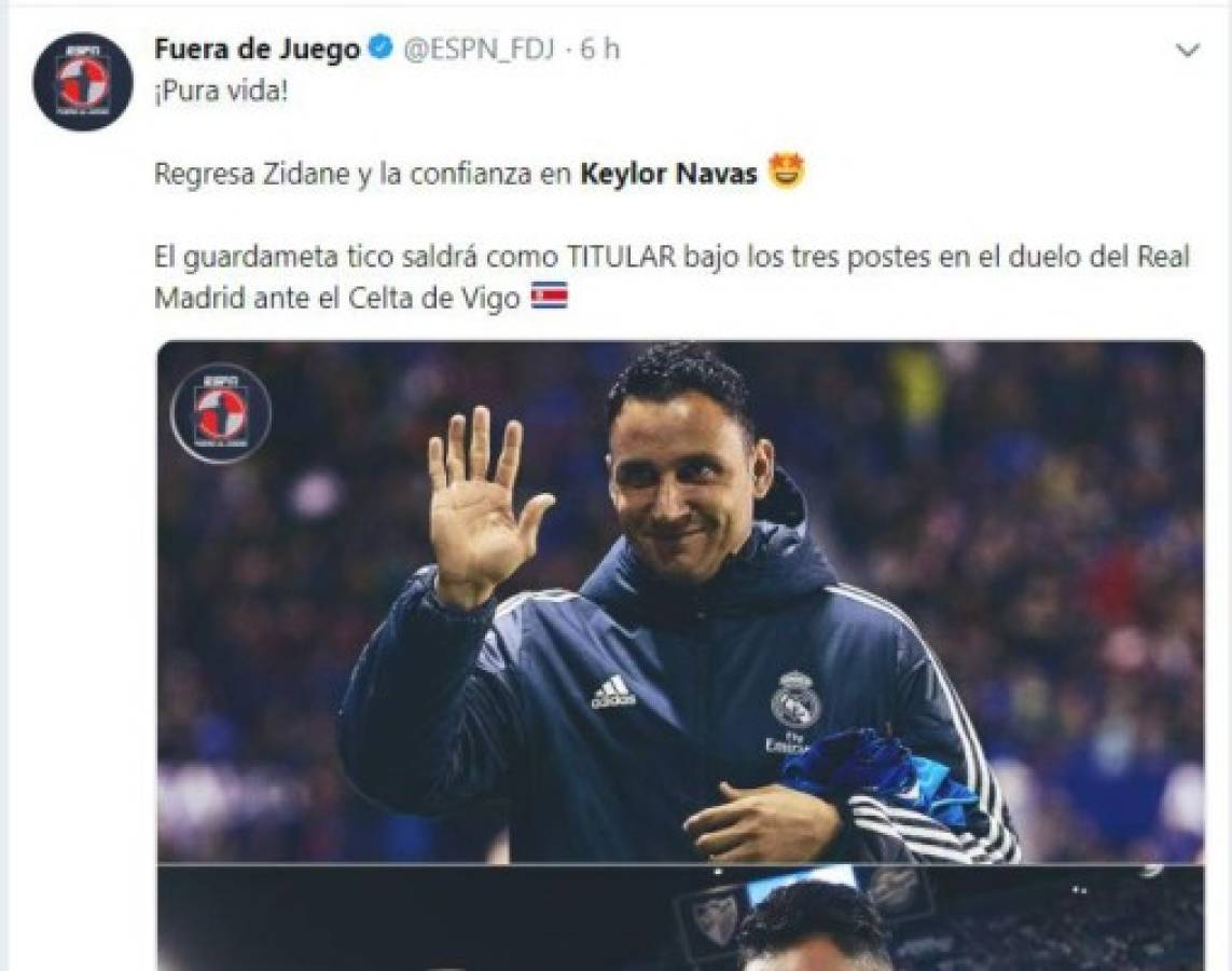 ¡Alabado y exaltado! En las redes sociales se rinden ante Keylor Navas