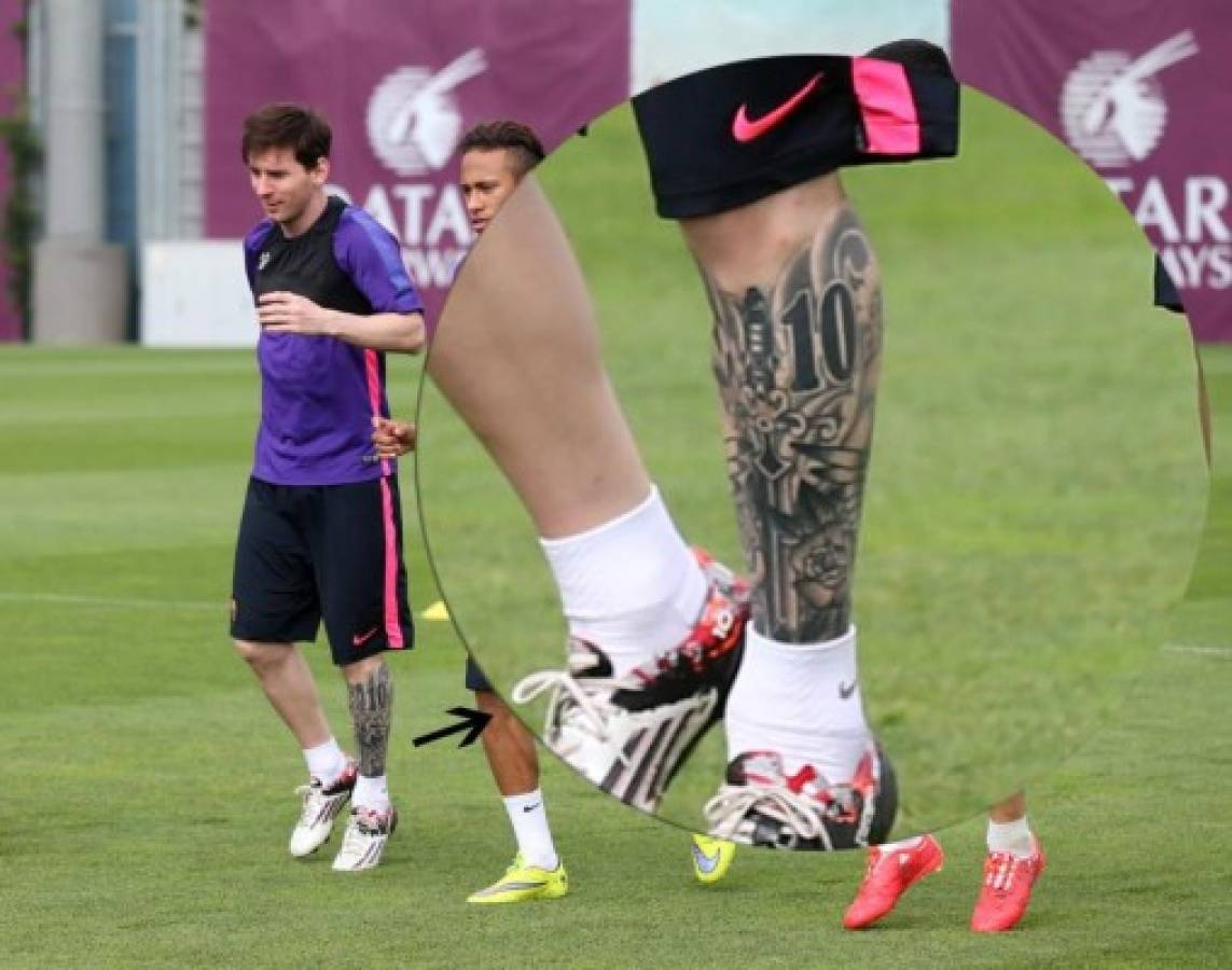 FOTOS: Todos los tatuajes del argentino Lionel Messi