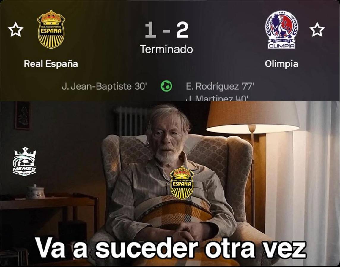 Los memes que dejó la derrota de Real España ante Olimpia en la final de ida: ¡destrozaron a la 'Máquina'!
