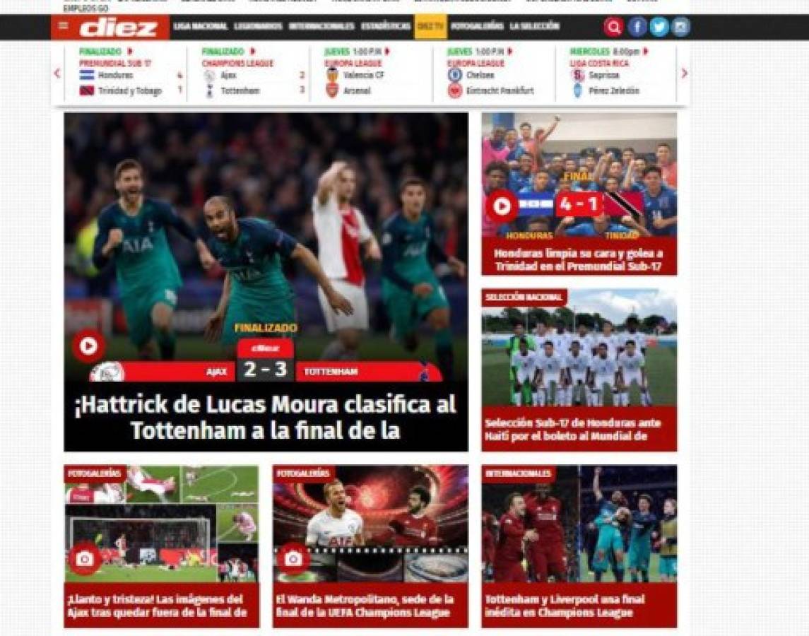 Lo que dice la prensa internacional sobre la final de la Champions League 2019