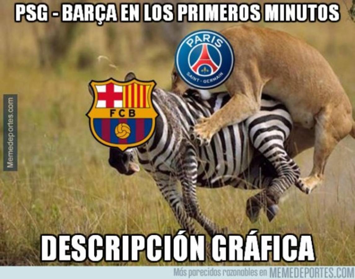 Barcelona, humillado en París por el PSG y en los memes lo crucifican