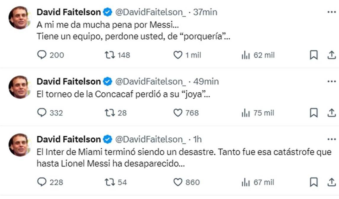 “Es un equipo de porquería”: Messi recibe duro ataque de la prensa de México y la respuesta de David Faitelson