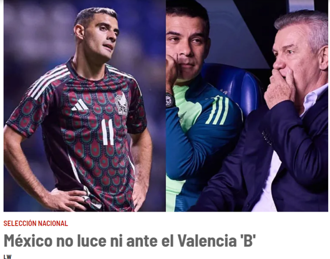 “Siguen sin existir”: la dura reacción de Faitelson tras empate de México ante Valencia “B” y lo que dicen del Vasco