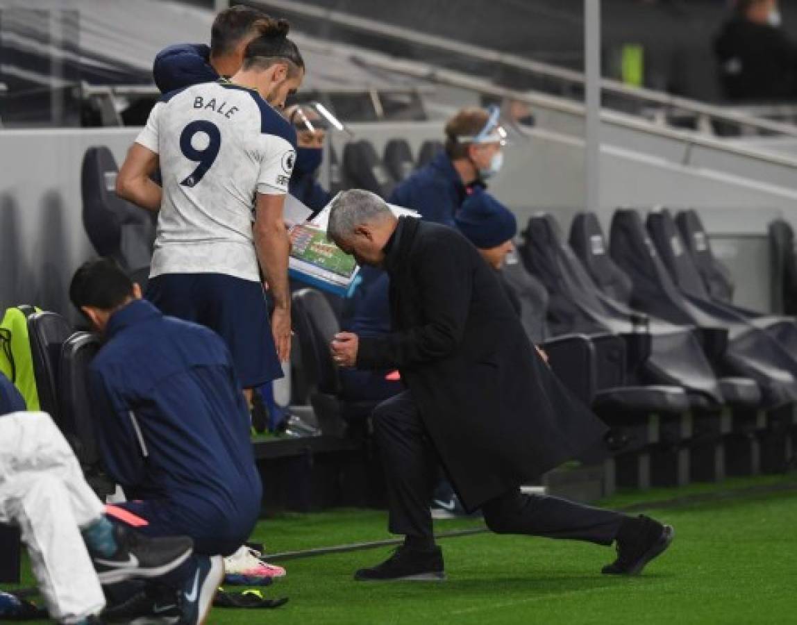 Super salto a lo CR7 y la charla con Mourinho: Así fue el 'amargo' debut de Bale con el Tottenham  