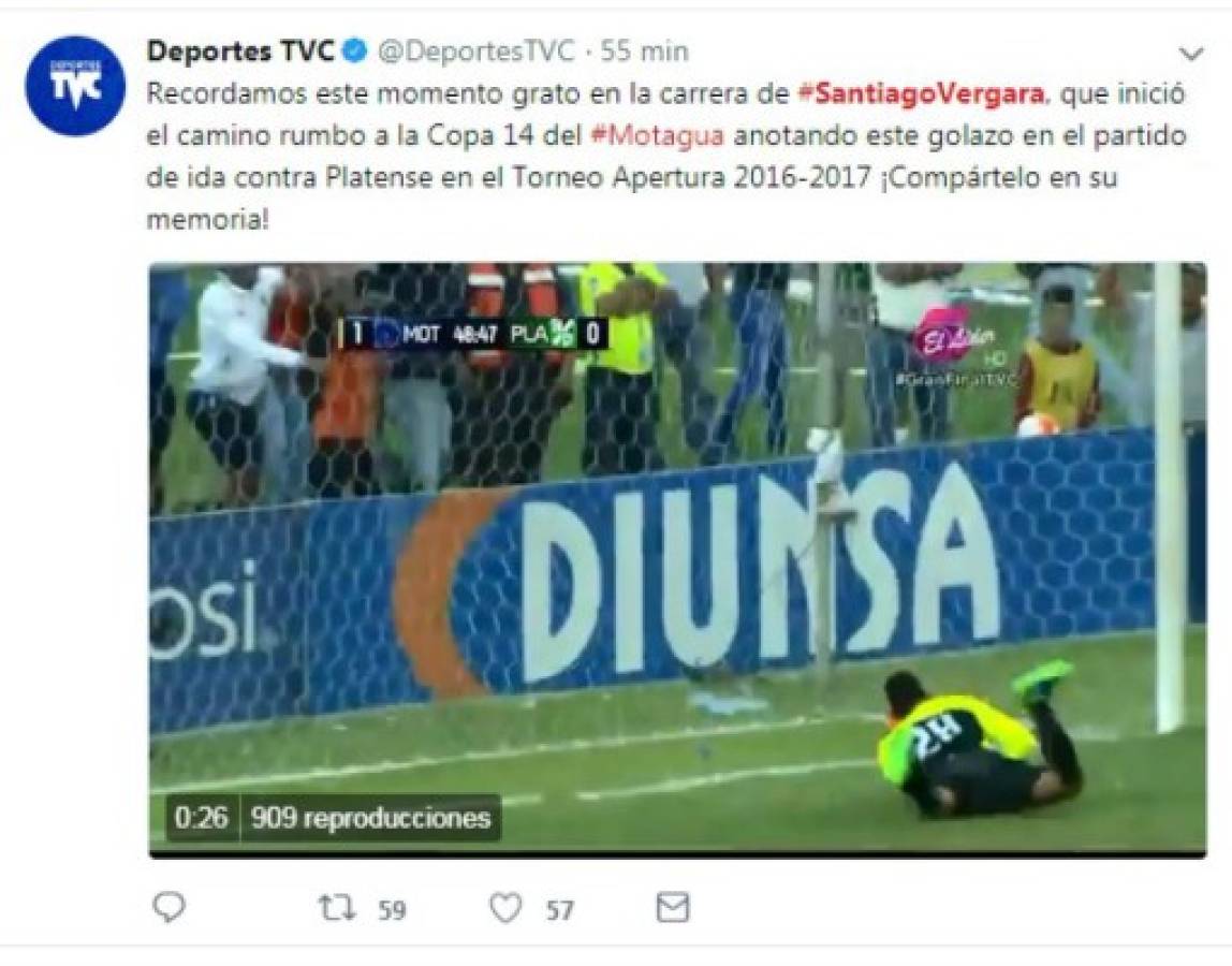 Así despiden jugadores, celebridades y medios de Santiago Vergara