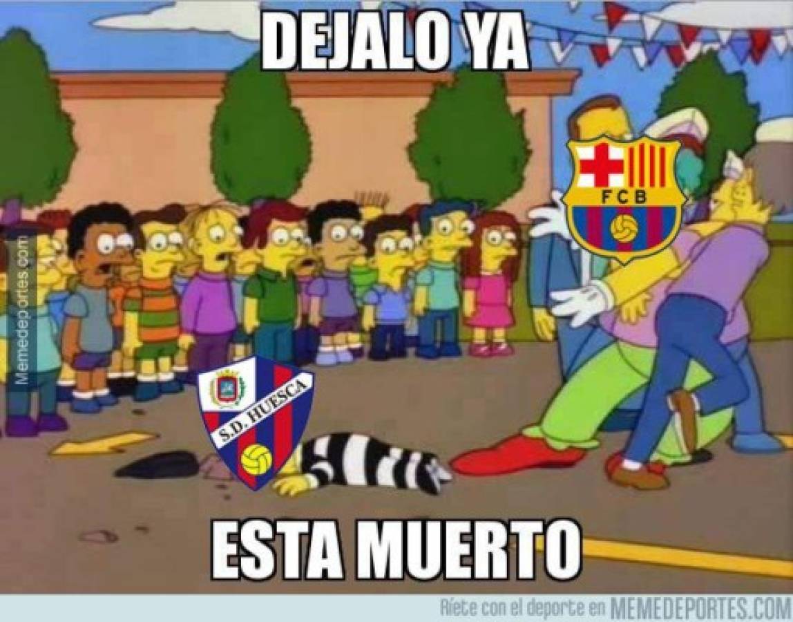 Crueles: Los memes de la paliza del Barcelona al Huesca en el Camp Nou