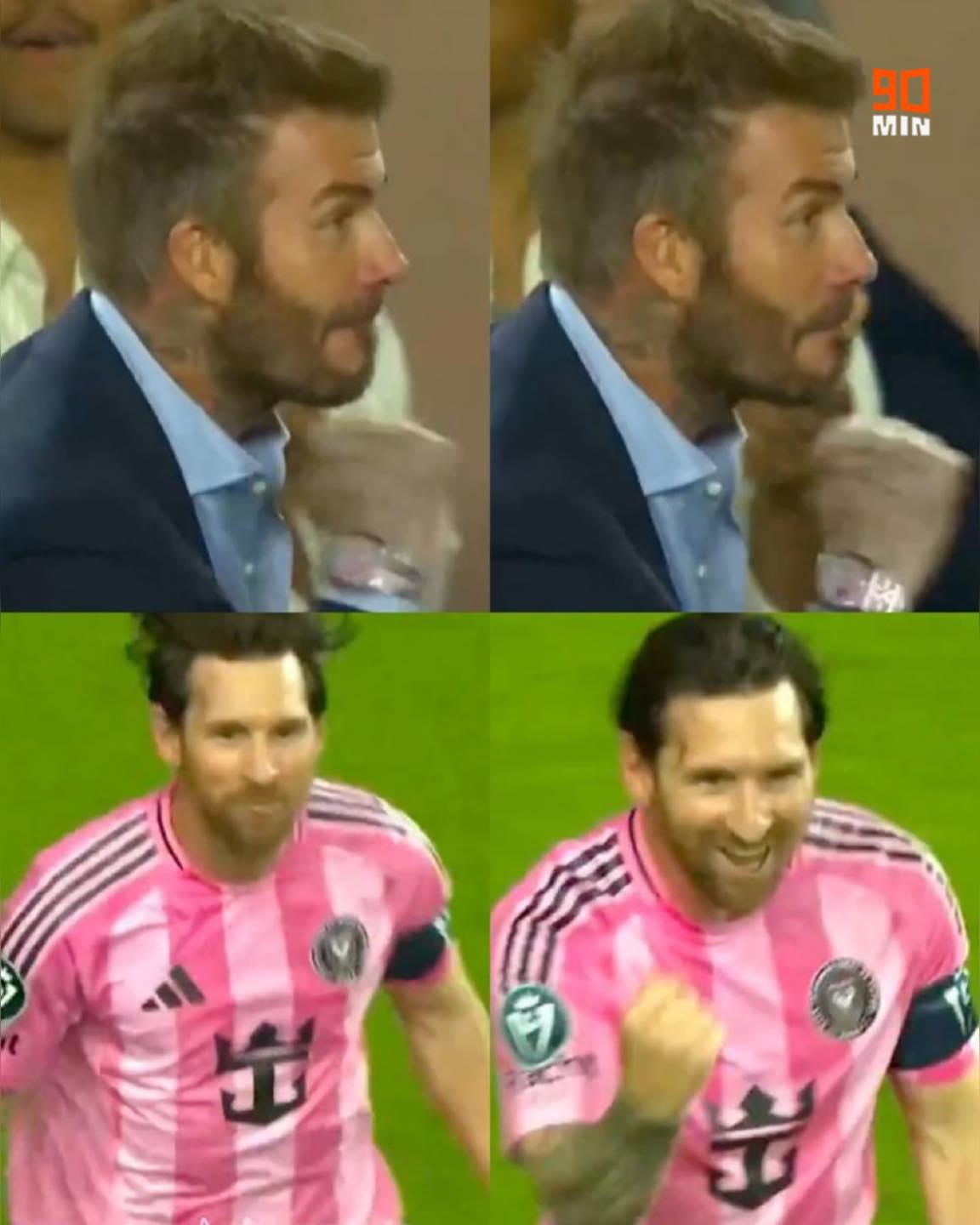 Messi les celebró en la cara, la reacción de Beckham al doblete y la polémica que explotó en Concacaf; Mateo se volvió loco